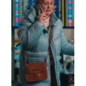 Amandaland 2025 Philippa Dunne Blue Puffer Jacket