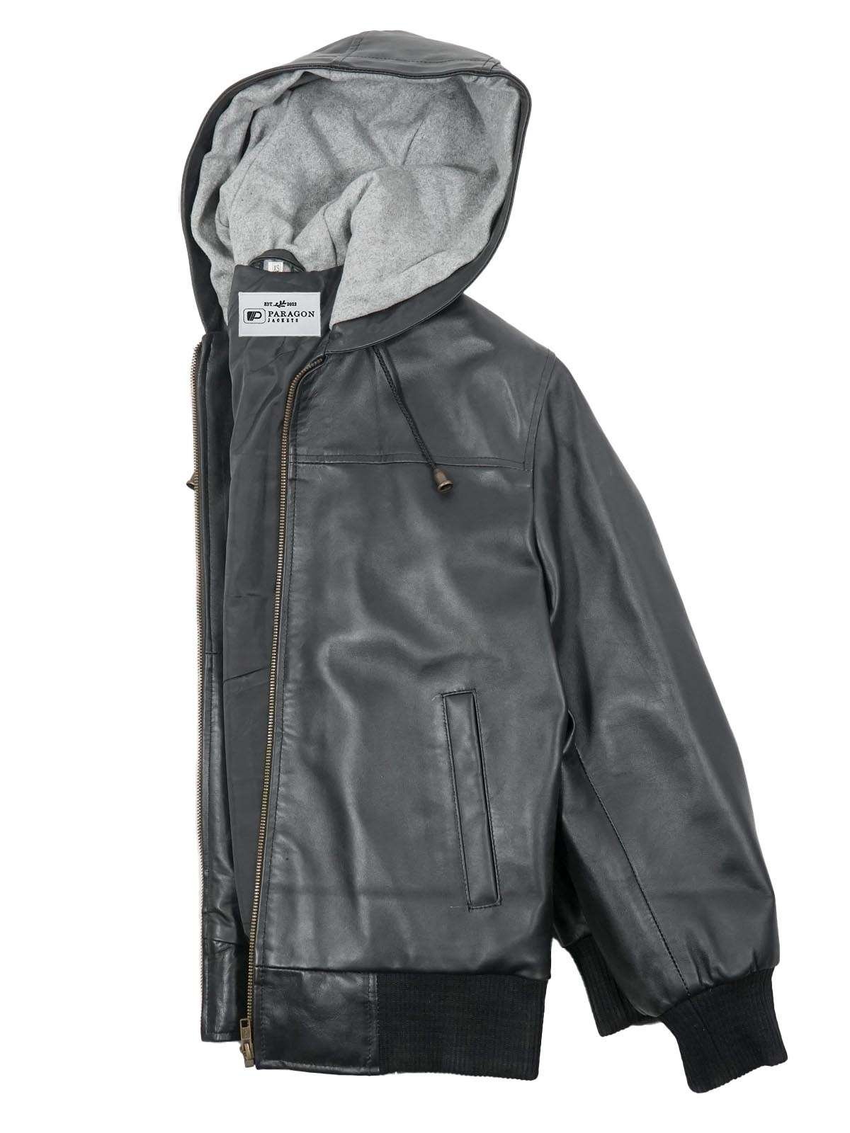 Ashcroft Hooded Leather Jacket - Image 4