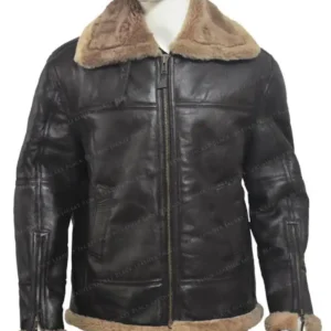 Austin Dark Brown B3 Aviator Sheepskin Jacket