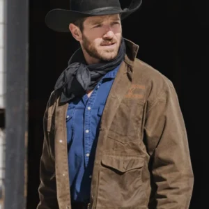 Ian-Bohen-Yellowstone-Ryan-Brown-Leather-Jacket-Western-Leather-Outerwear