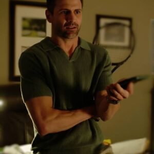 A Pickleball Christmas 2025 James Lafferty Green Polo Shirt