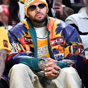 Lakers Game Chris Brown Jacket