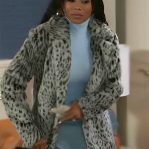 Beyond The Gates 2025 Marquita Goings Gray Leopard Print Coat