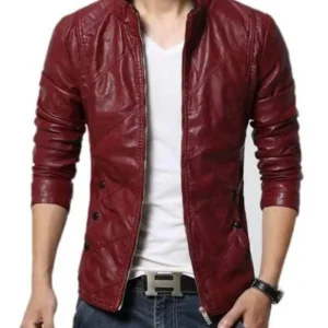 Men Soft Autumn Leather Jacket