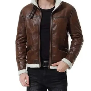Parker Motorcycle Distress Fur Jacket
