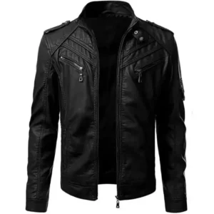 Slim-Fit-Black-Mens-Biker-Jacket
