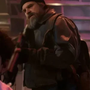 Stranger Things S05 David Harbour Leather Jacket