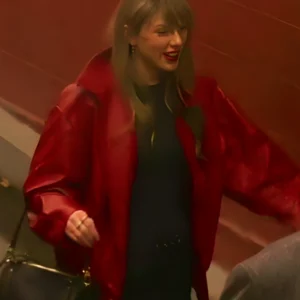 Taylor Swift Chiefs vs Broncos Red Bomber Jacket