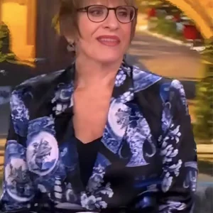 The View 2025 Patti Lupone Printed Satin Blazer