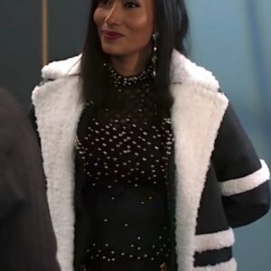 Beyond the Gates 2025 Trisha Mann Sherpa Leather Trench Coat