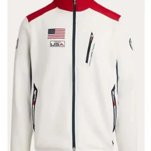Winter Olympics Team USA White Track Jacket