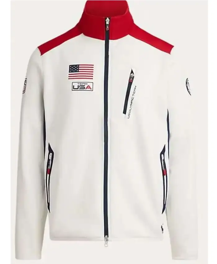 Winter Olympics Team USA White Track Jacket