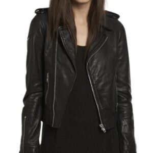 Women Classic Leather Jacket Winik