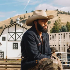 Yellowstone-Colby-Men-Black-Wool-Jacket-Western-Ranch-Wear