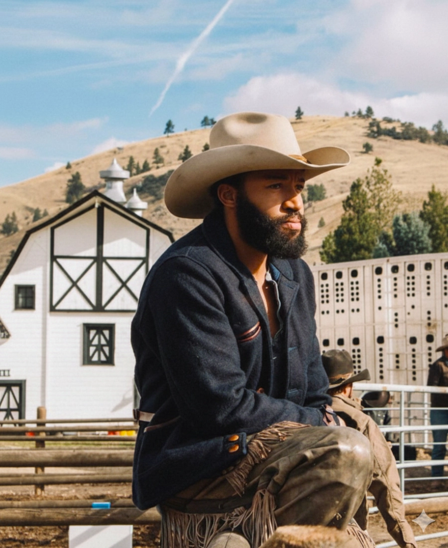 Yellowstone-Colby-Men-Black-Wool-Jacket-Western-Ranch-Wear
