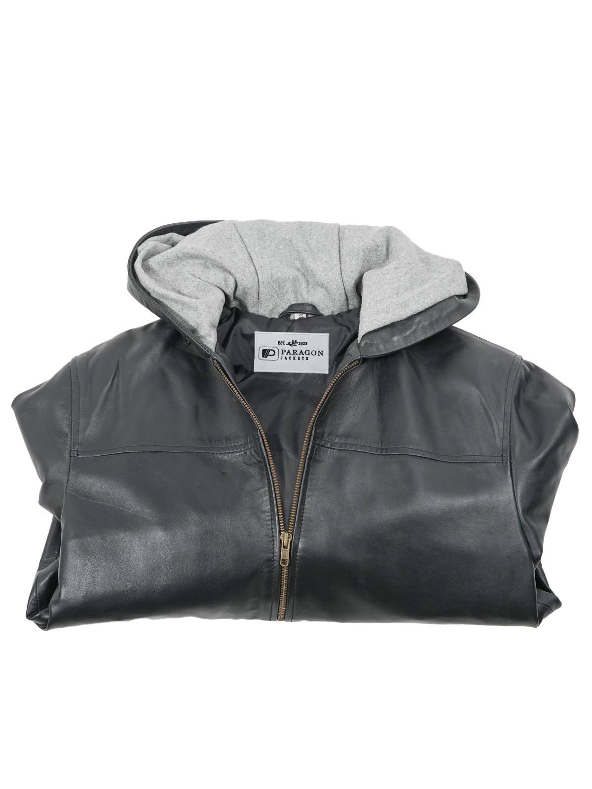 Ashcroft Hooded Leather Jacket - Image 3