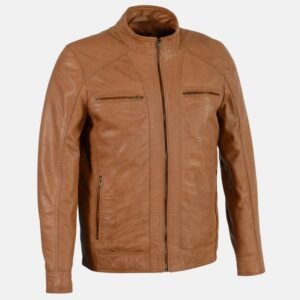 brown leather biker jacket mens d66e3f0d 45cd 4e43 be6e 690b3b9a9e73