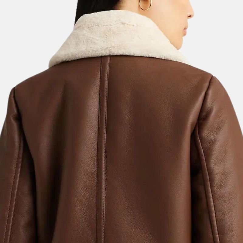 brown shearling jacket womens a315bcaa c9fe 4ffb 8d0c 63ecdbd68ce4