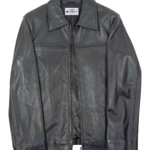 Gravelon Leather Trucker Jacket for Men
