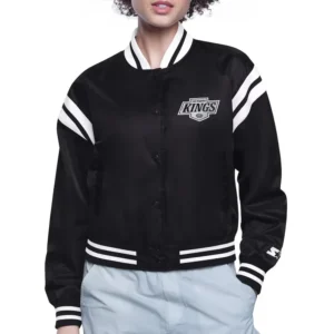 los angeles kings round team logo jacket