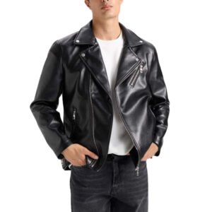 mens black leather biker jacket 488cd85b 680e 41ef a481 eef602c1d5be