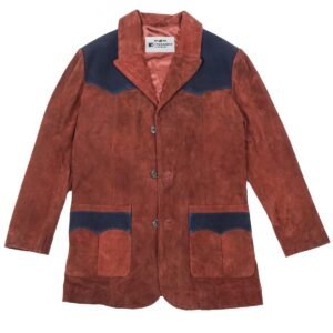Rustvale Contrast Panel Suede Jacket for Men