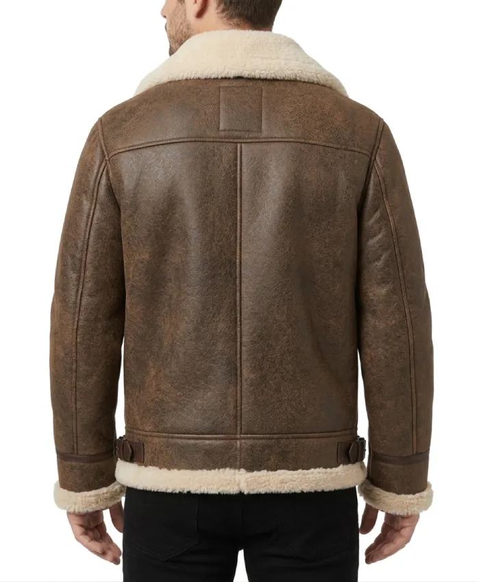 B3 Flight Bomber Shearling Jacket for men