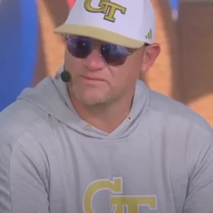 Georgia Tech Yellow Jackets Football Coach Brent Key Grey hoodie