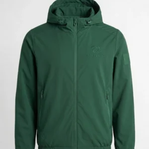 Mens Hooded Green Parachute Jacket