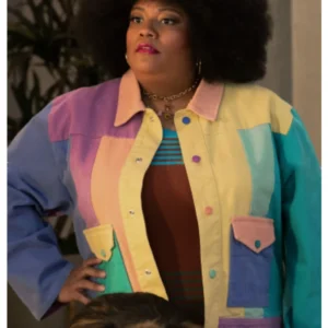 X Mayo TV Series Loot S03 Color Black Cotton Multicolor Jacket