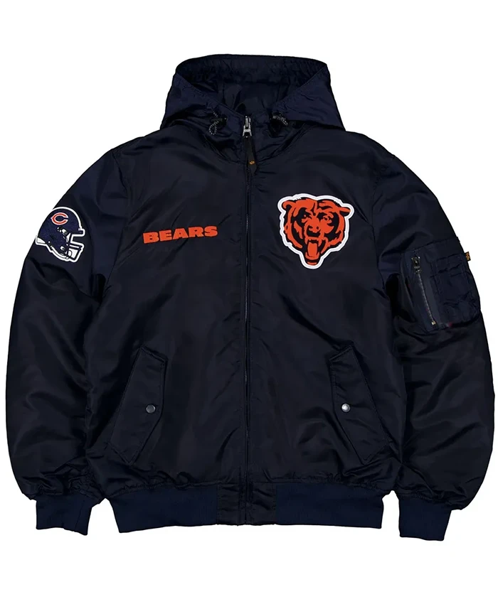 Chicago Bears Historic L-2B Bomber Hooded Jacket