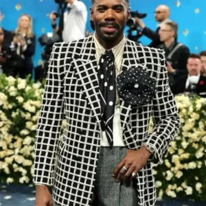 Met Gala 2025 Colman Domingo Black Checkered Blazer