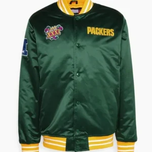 Green Bay Packers Super Bowl XXXI Satin Jacket