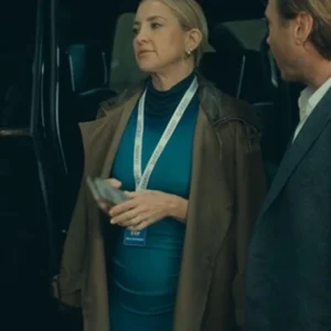 Kate Hudson Running Point S02 Brown Coat