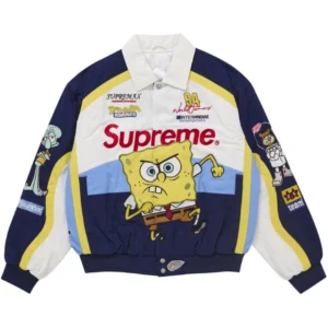 Supreme SpongeBob SquarePants Jeff Hamilton Racing Jacket