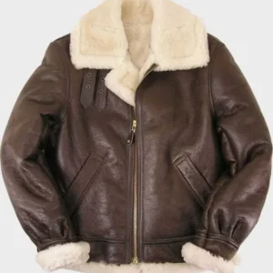 Thomas SF Shearling Sheepskin Brown Leather Coat